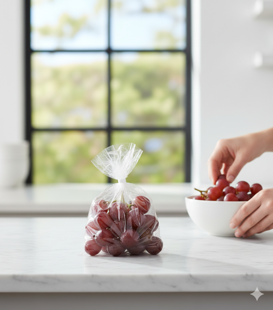 أكياس تخزين بلاستيكية عادية (LDPE، 1 كجم)