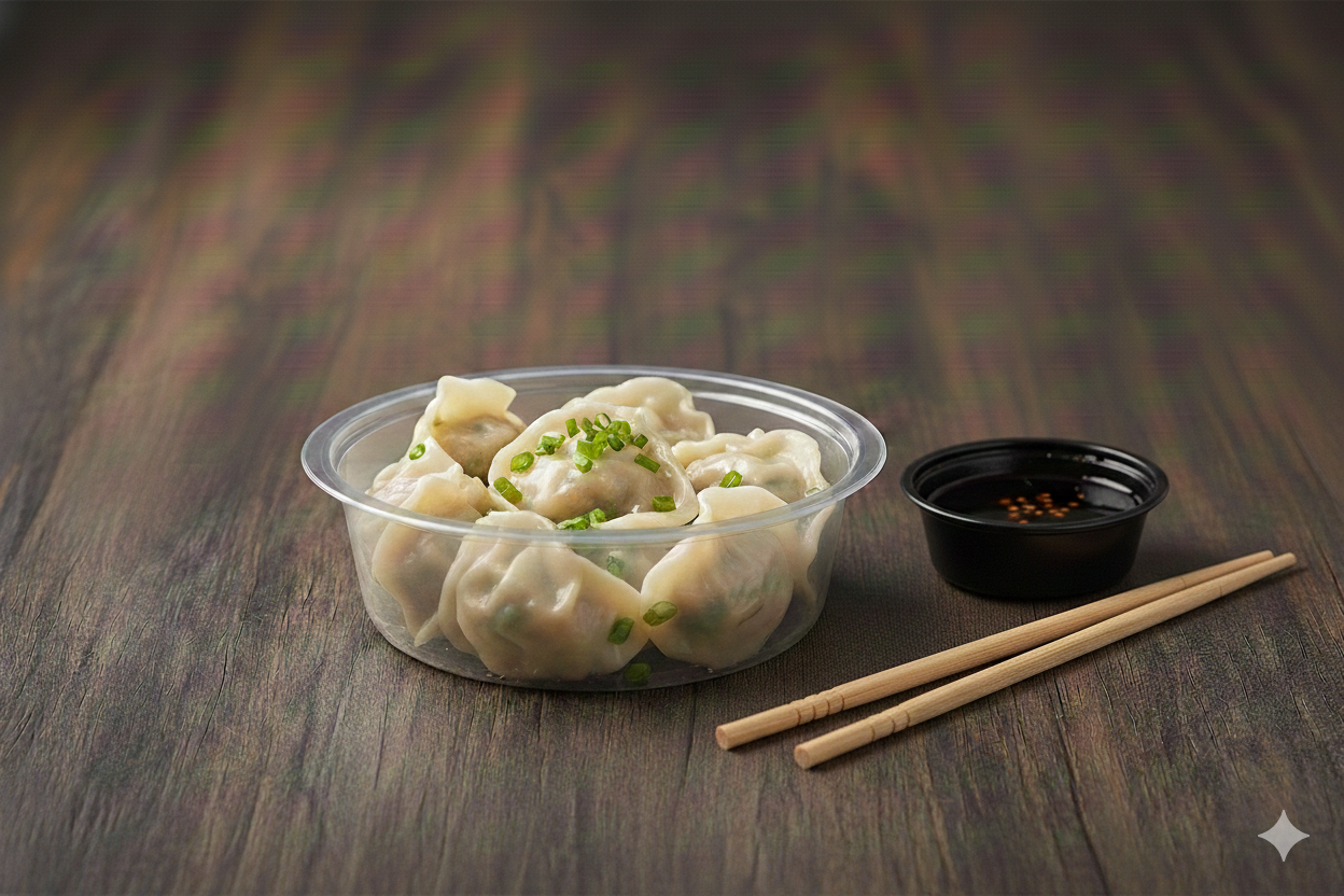 PP Clear Round Microwavable Plastic Containers 200/350/500cc