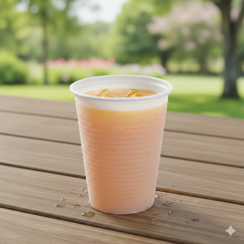 White Plastic Cups 180ml