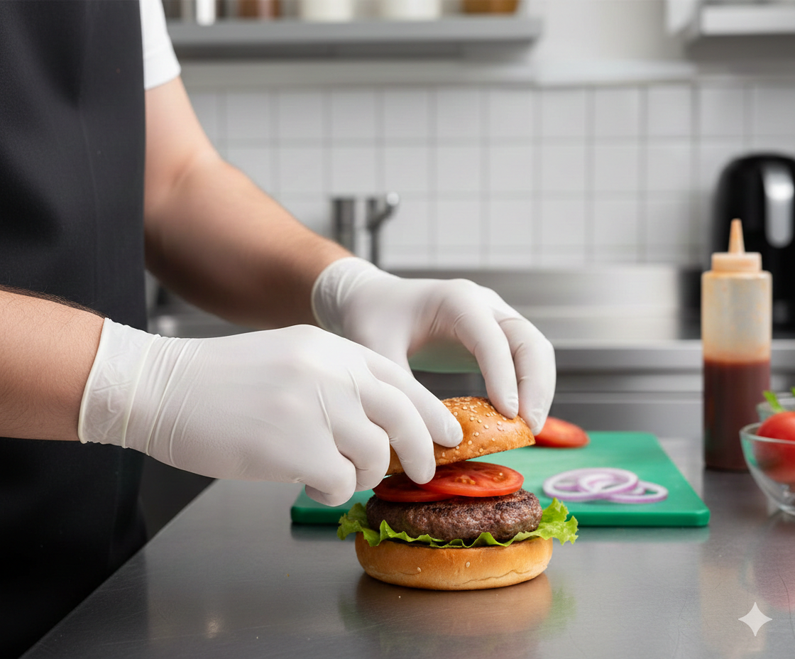 White Nitrile Gloves - Powder Free (S,M,L)