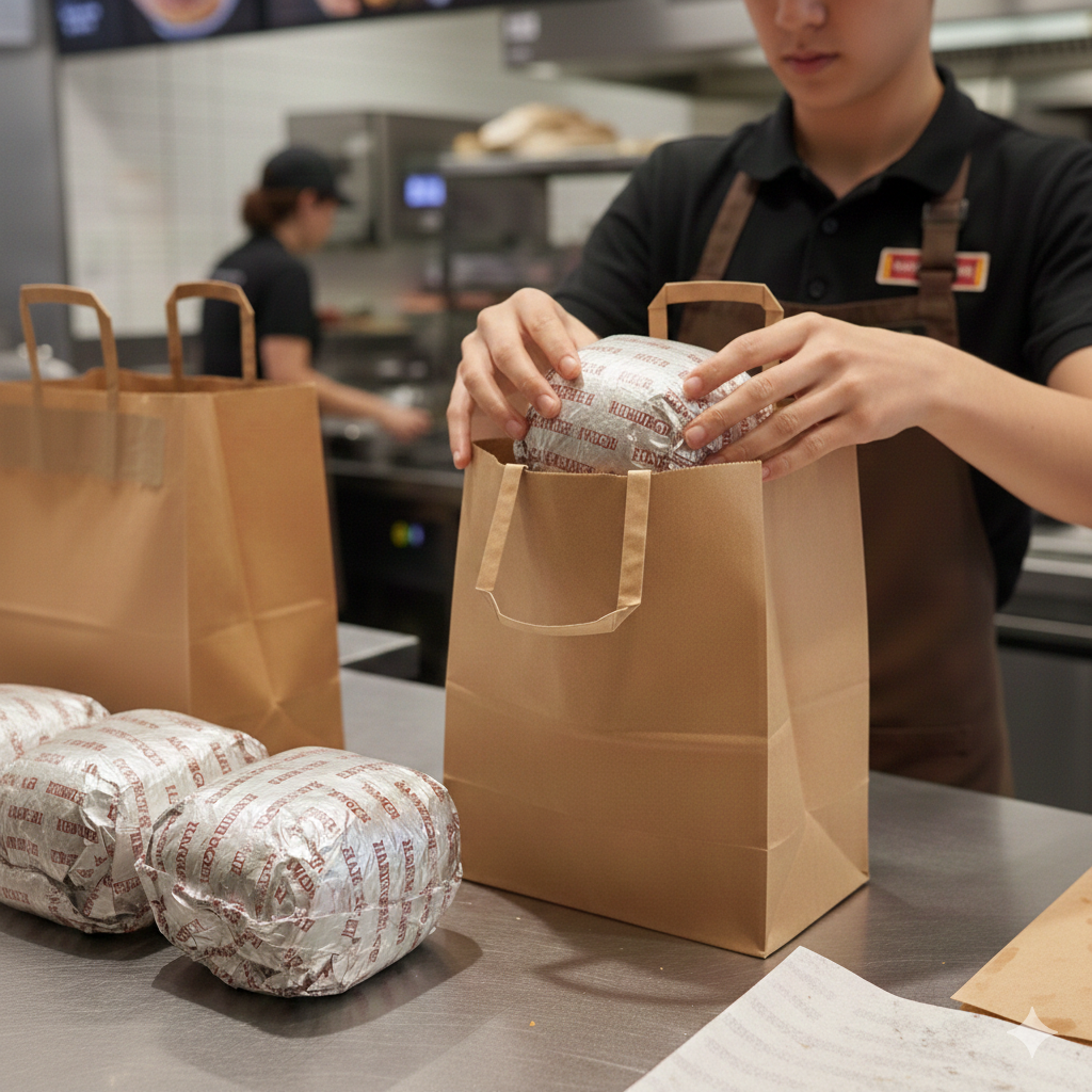 ورق تغليف برجر مطبوع معزول من الألومنيوم (34 × 24 سم)