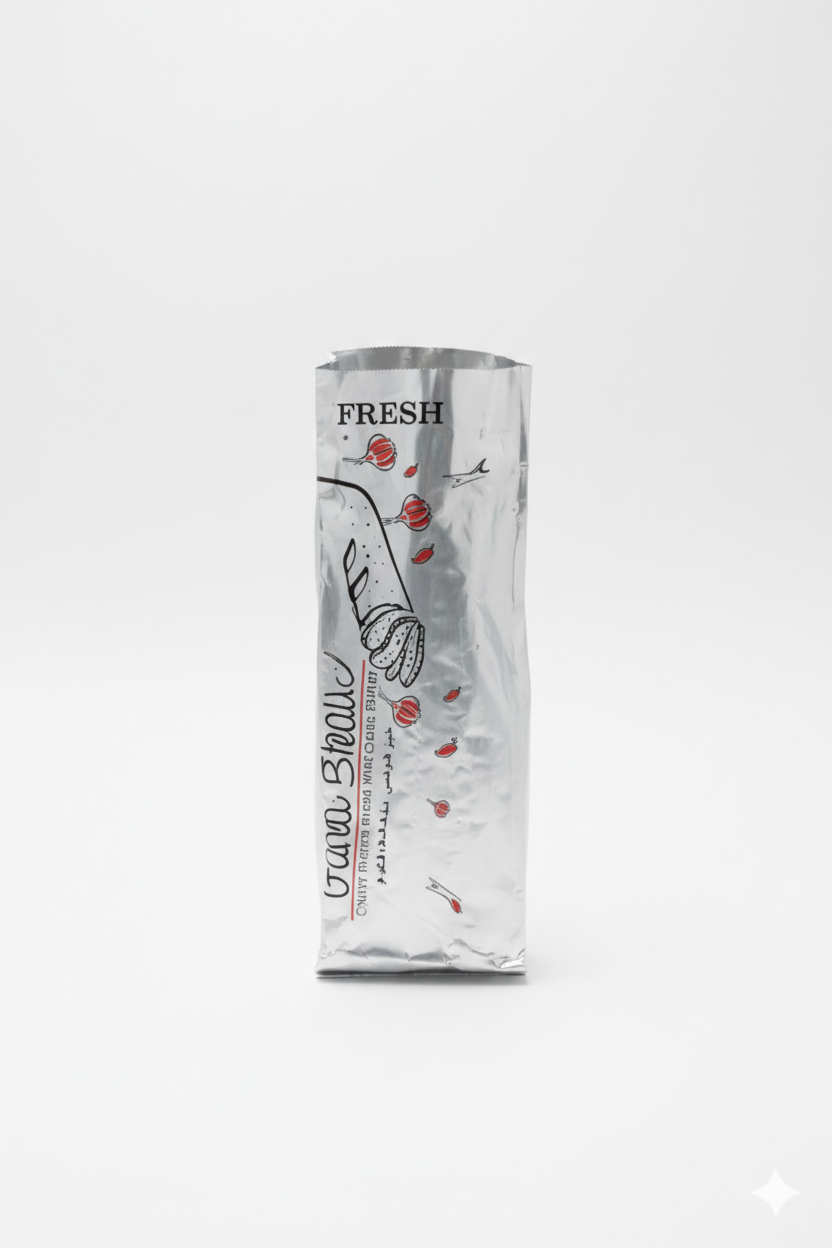 أكياس ورقية من الألومنيوم لخبز الثوم