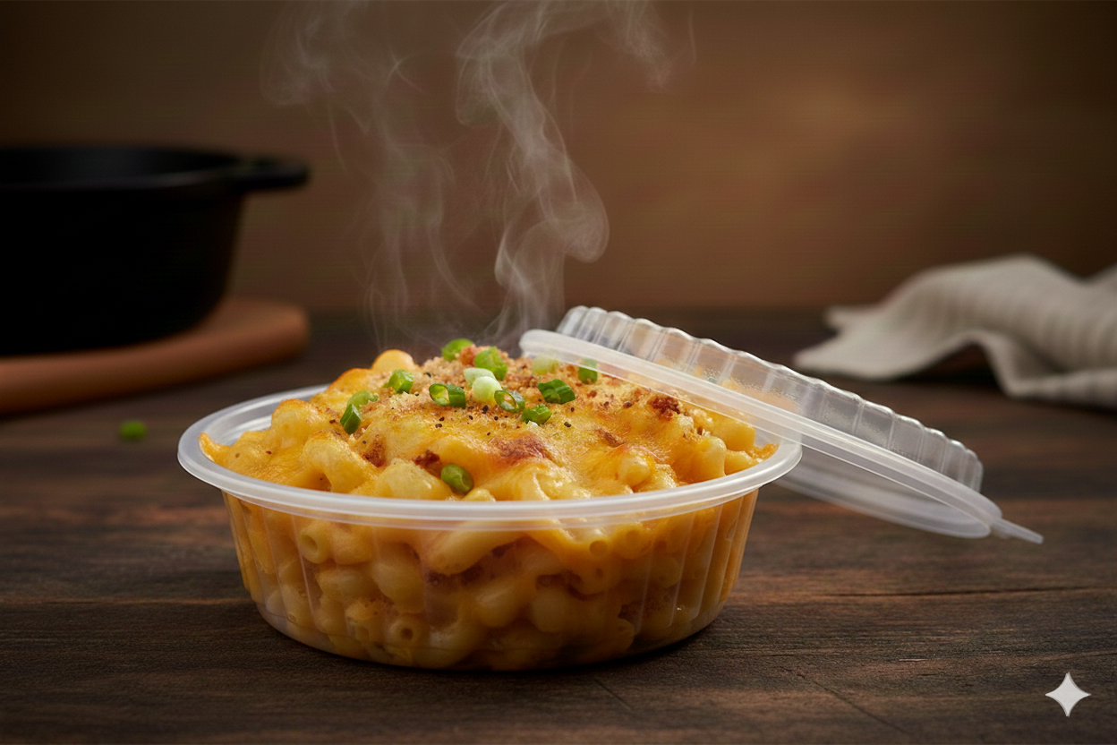 Clear PP Round Microwavable Containers with Lids 16/24/32oz