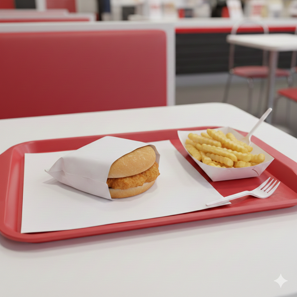 PE Coated Sandwich Wrapping Paper (35x24cm)