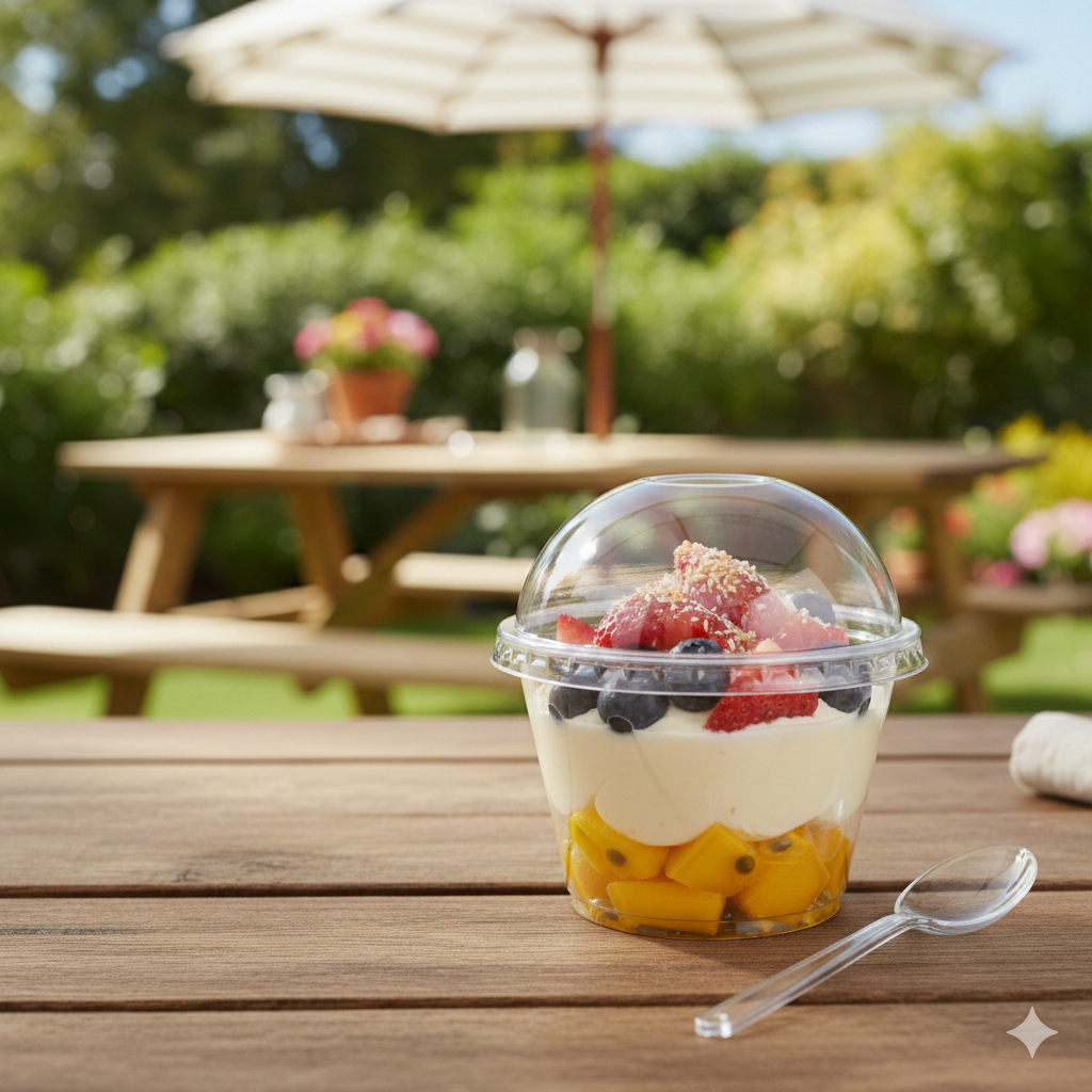 أغطية أكواب الحلوى الكريستالية المستديرة