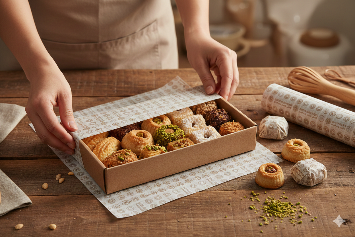 لفائف ورقية بتصميم عام للحلويات 50/70 سم