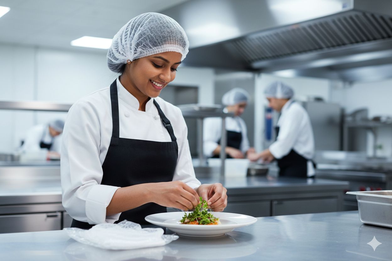 شبكات شعر غير منسوجة (أسود، أزرق، أبيض)