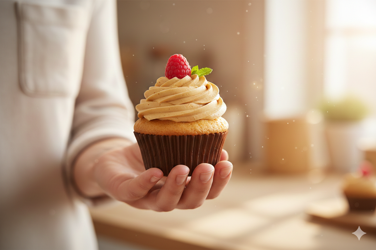 قوالب كب كيك بنية اللون (7 أحجام)