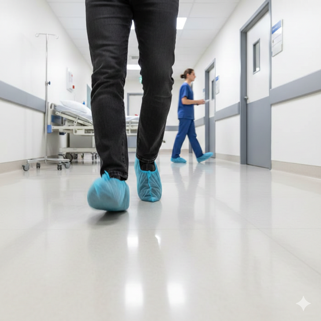 غطاء حذاء أزرق