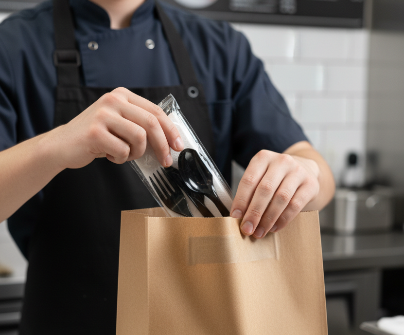 Black VIP Cutlery Sets 4x1