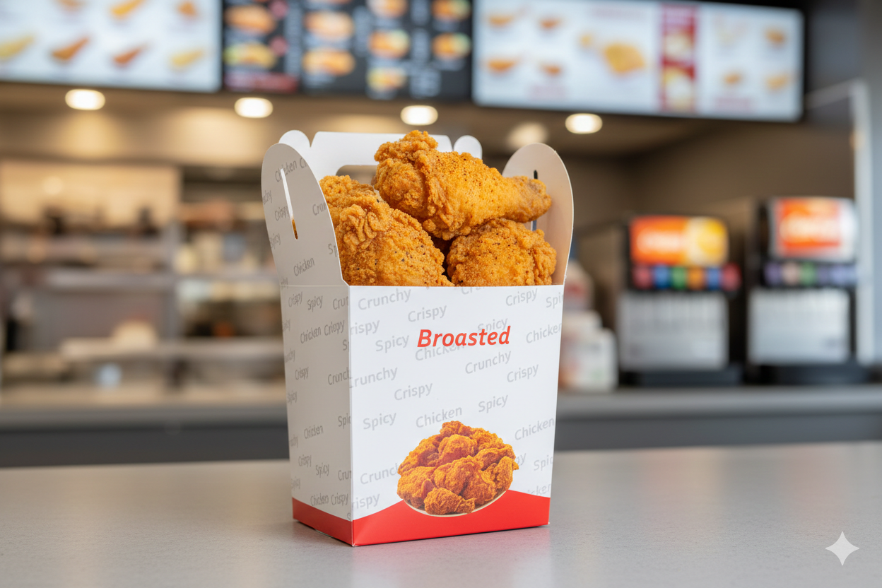 Generic Design Chicken Boxes - علب كرتون دجاج مع يد - طبعة عامة