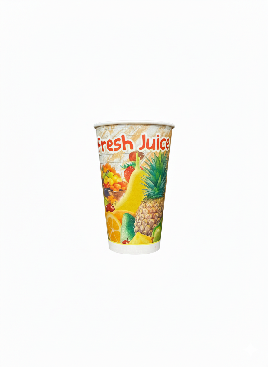 Generic Design Single Wall Cold Paper Cups 12oz-Tall