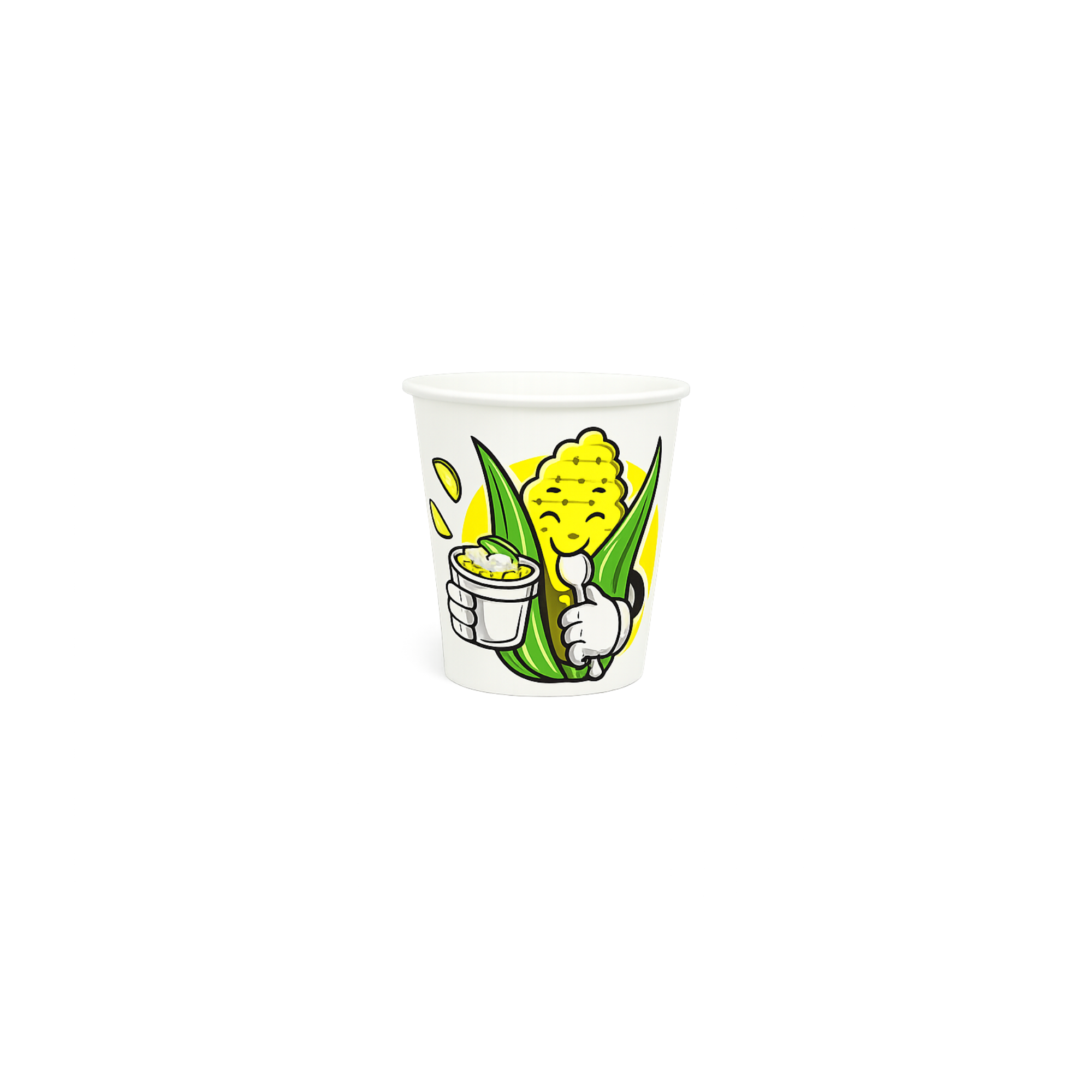 Generic Design Single Wall Corn Paper Cups 4/7oz