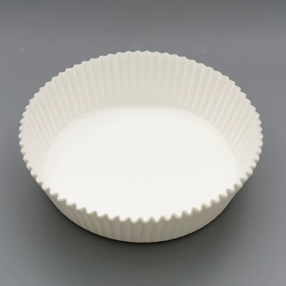 بطانات ورقية دائرية للقلاية الهوائية بقطر 20 سم مع حواف