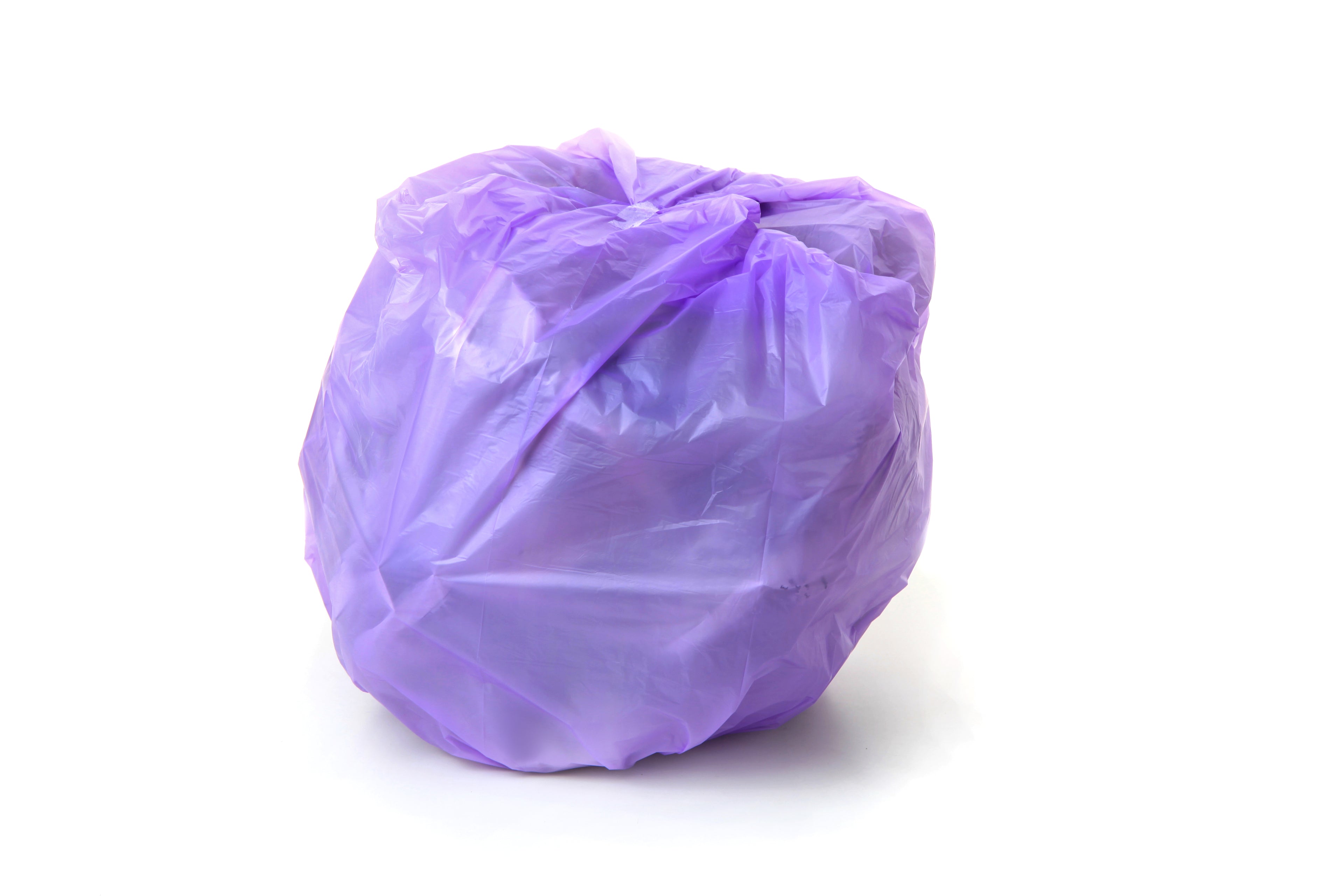 أكياس قمامة بلاستيكية بنفسجية اللون (معطرة)