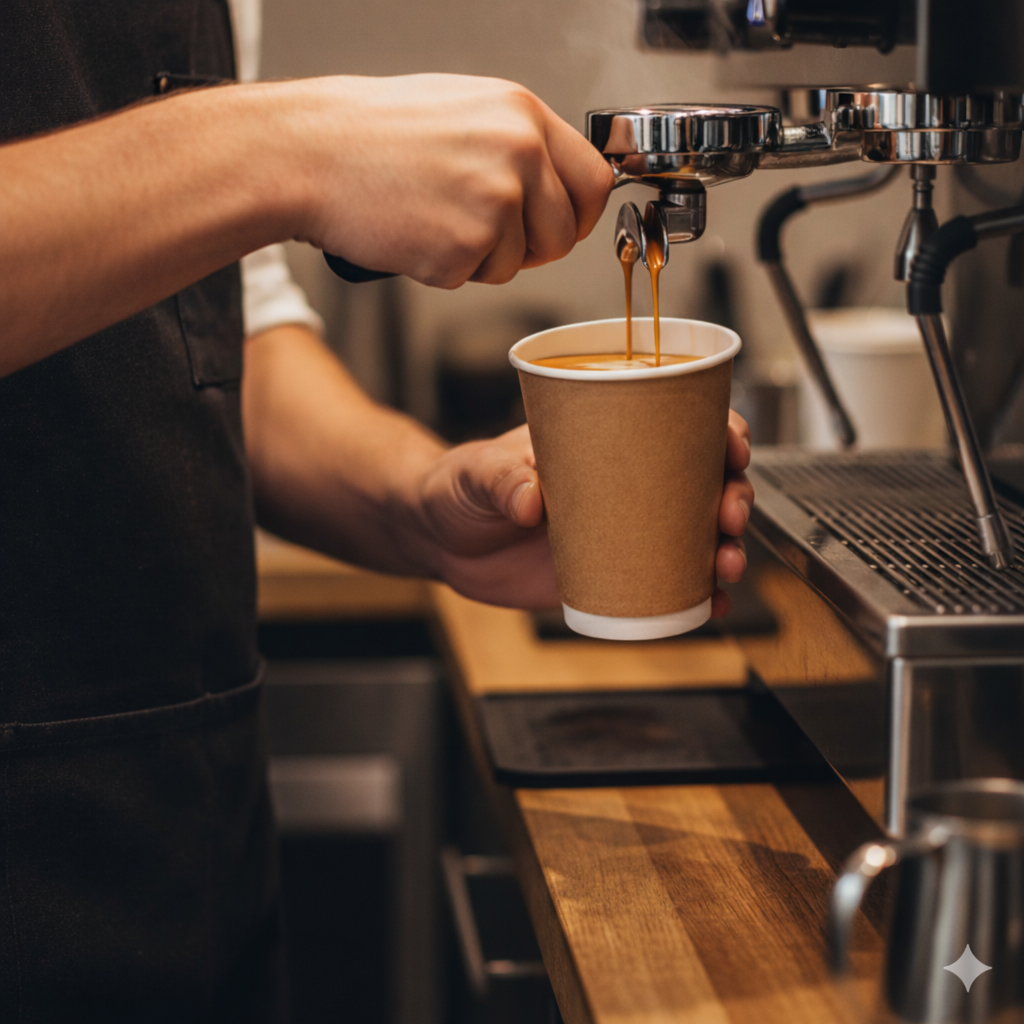 Kraft Double Wall Paper Cups 12oz - كاسات ورقية دبل كرافت 12 اونص