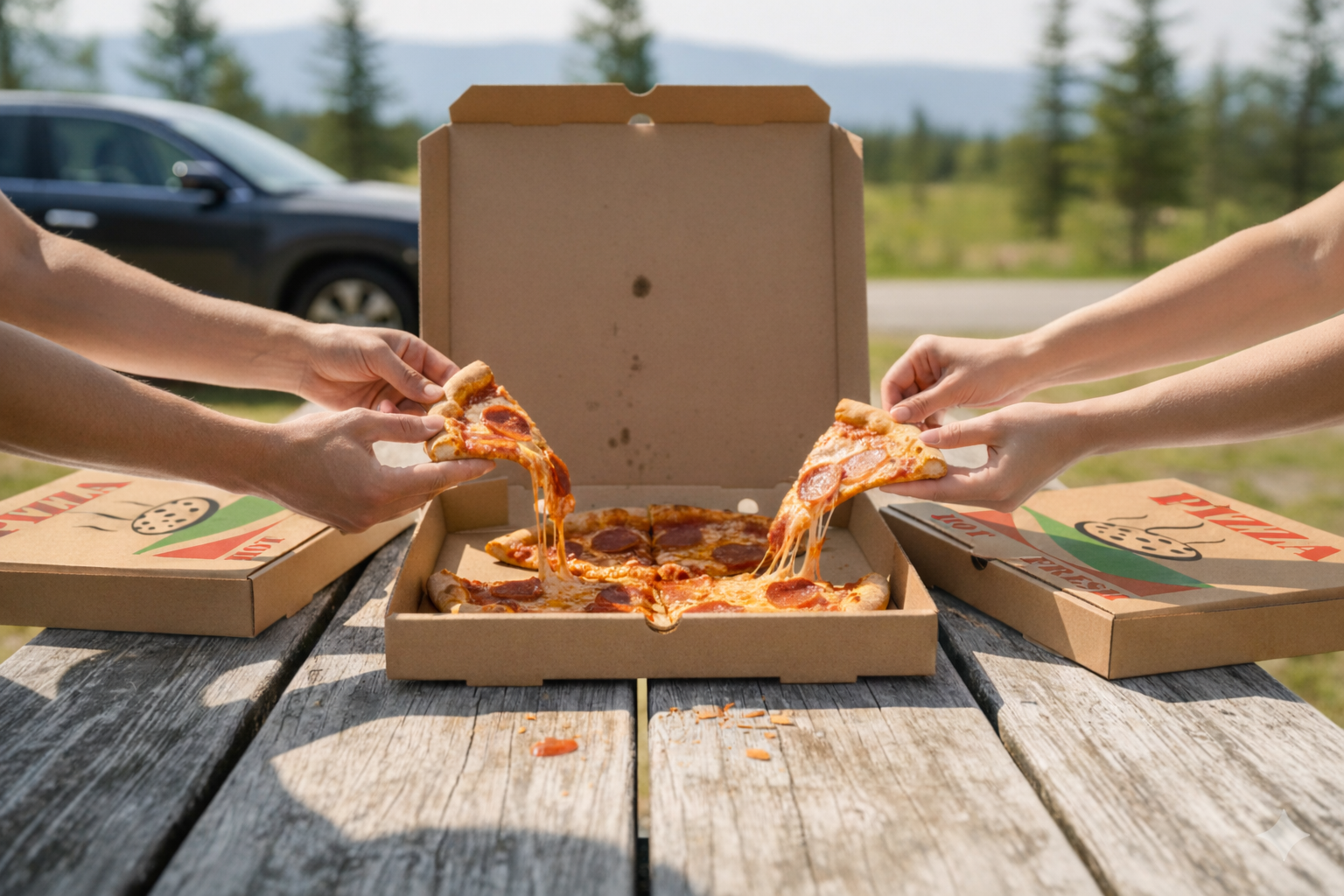 Kraft Generic Design Pizza Boxes - علب بيتزا طبعة عامة كرافت