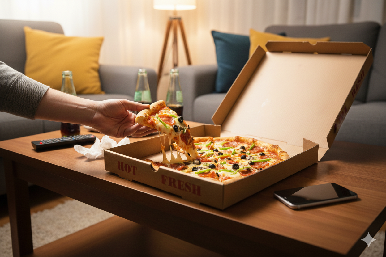 Kraft Generic Design Pizza Boxes - علب بيتزا طبعة عامة كرافت