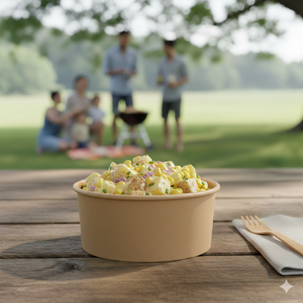 Kraft Paper Bowls 12oz - علب كرتون دائري 12 اونص كرافت