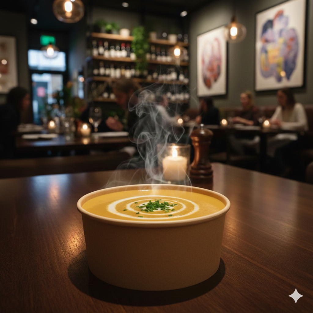 Kraft Paper Bowls 12oz - علب كرتون دائري 12 اونص كرافت