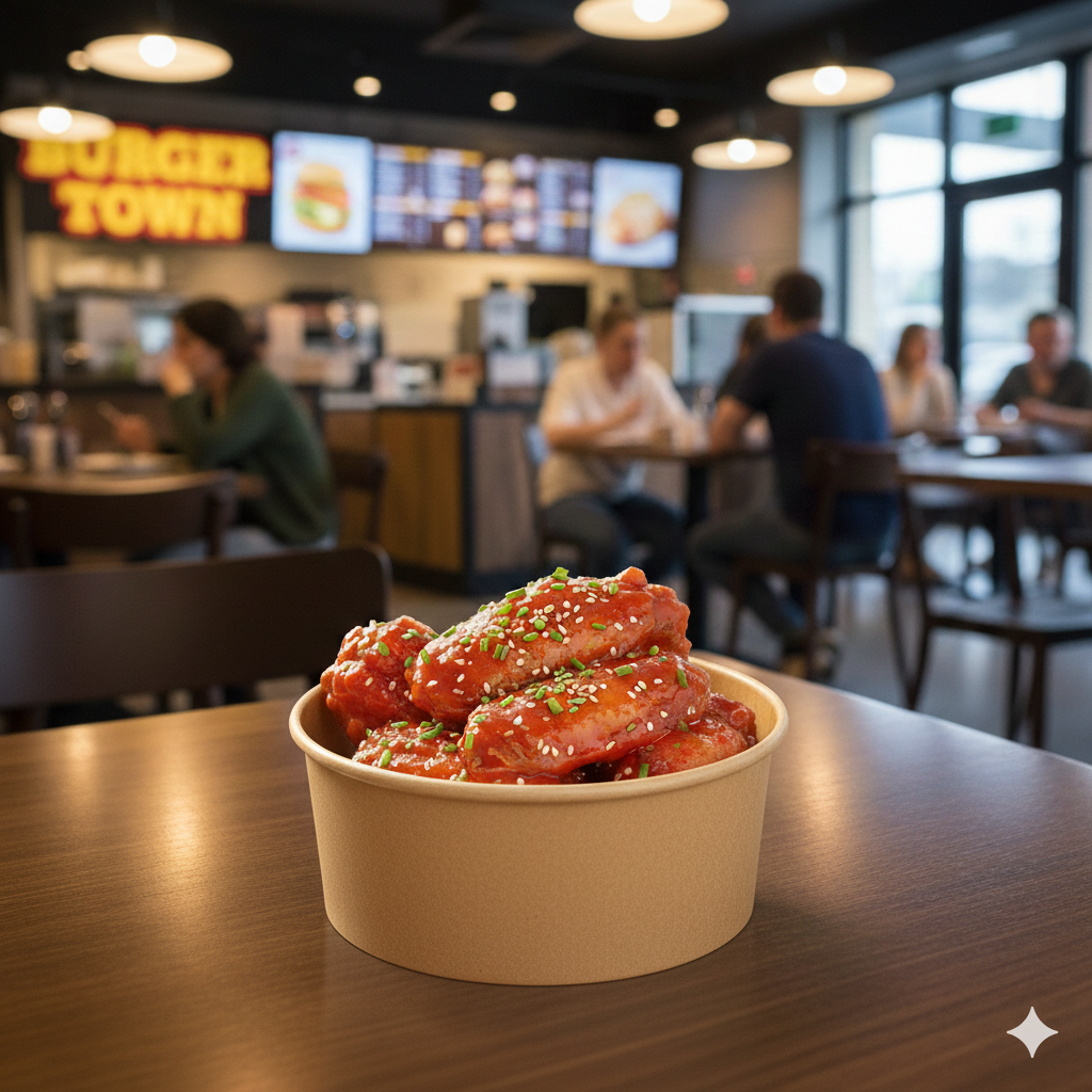 Kraft Paper Bowls 12oz - علب كرتون دائري 12 اونص كرافت