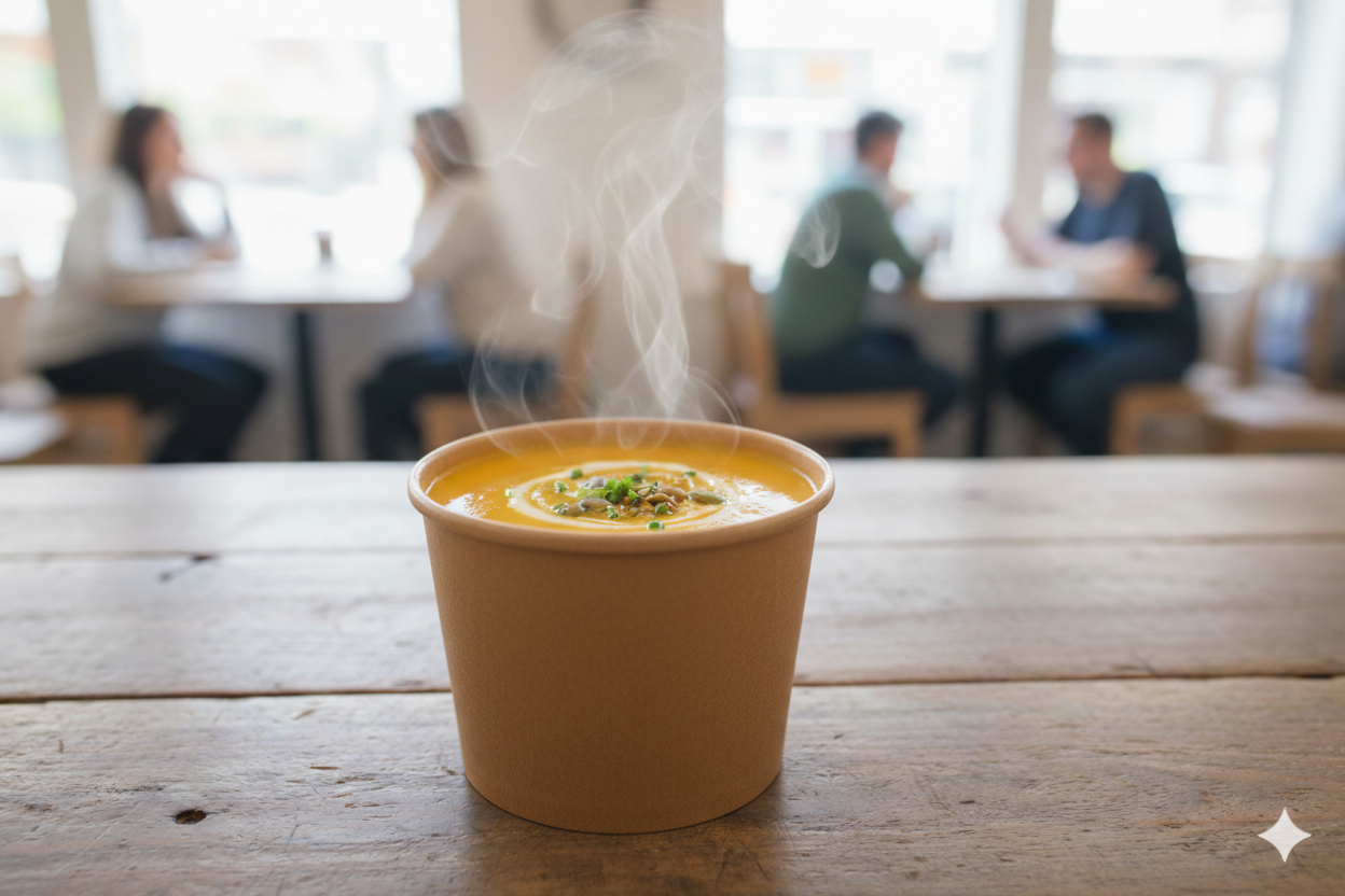 Kraft Paper Bowls 16oz - علب كرتون دائري 16 اونص كرافت