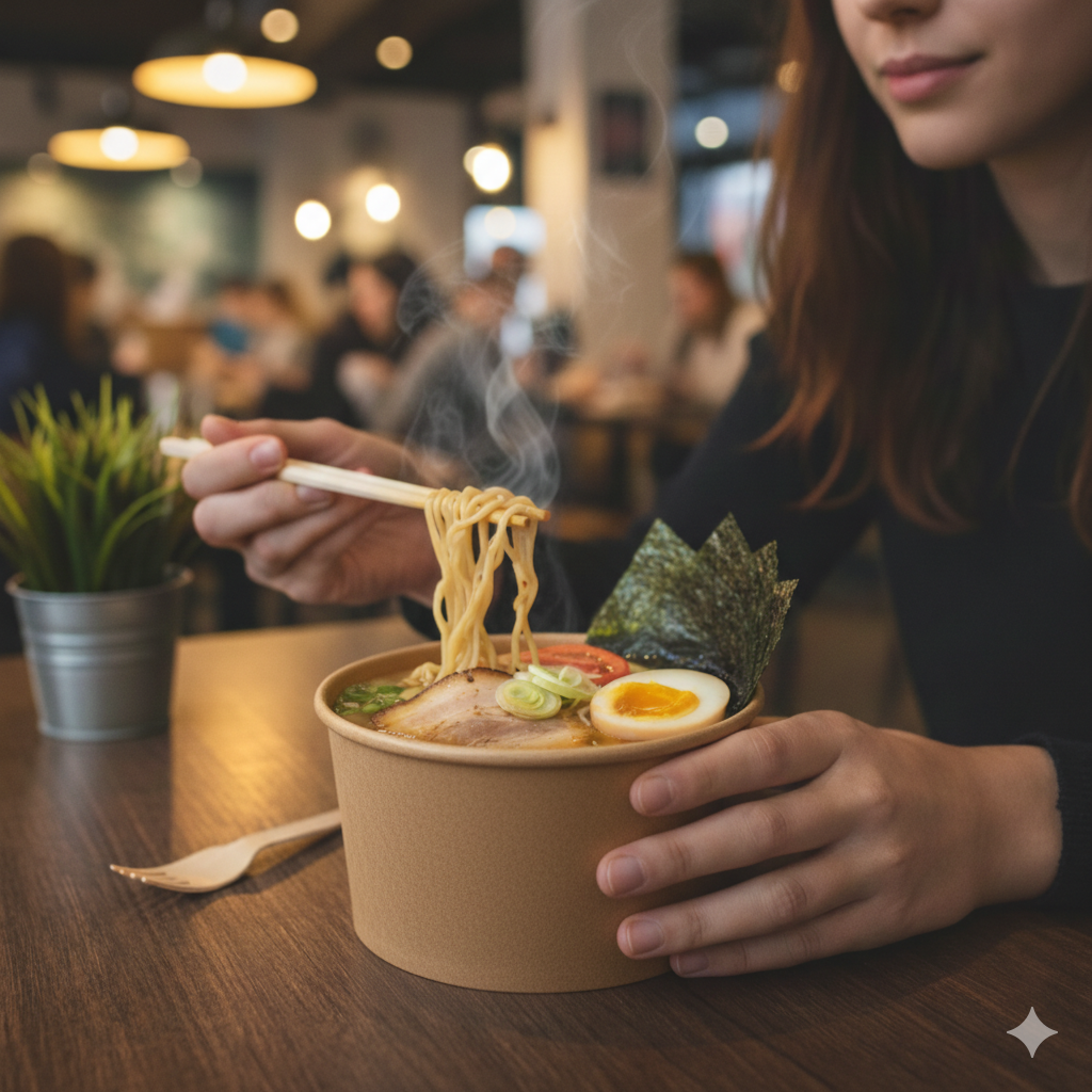 Kraft Paper Bowls 14oz - علب كرتون دائري 14 اونص كرافت