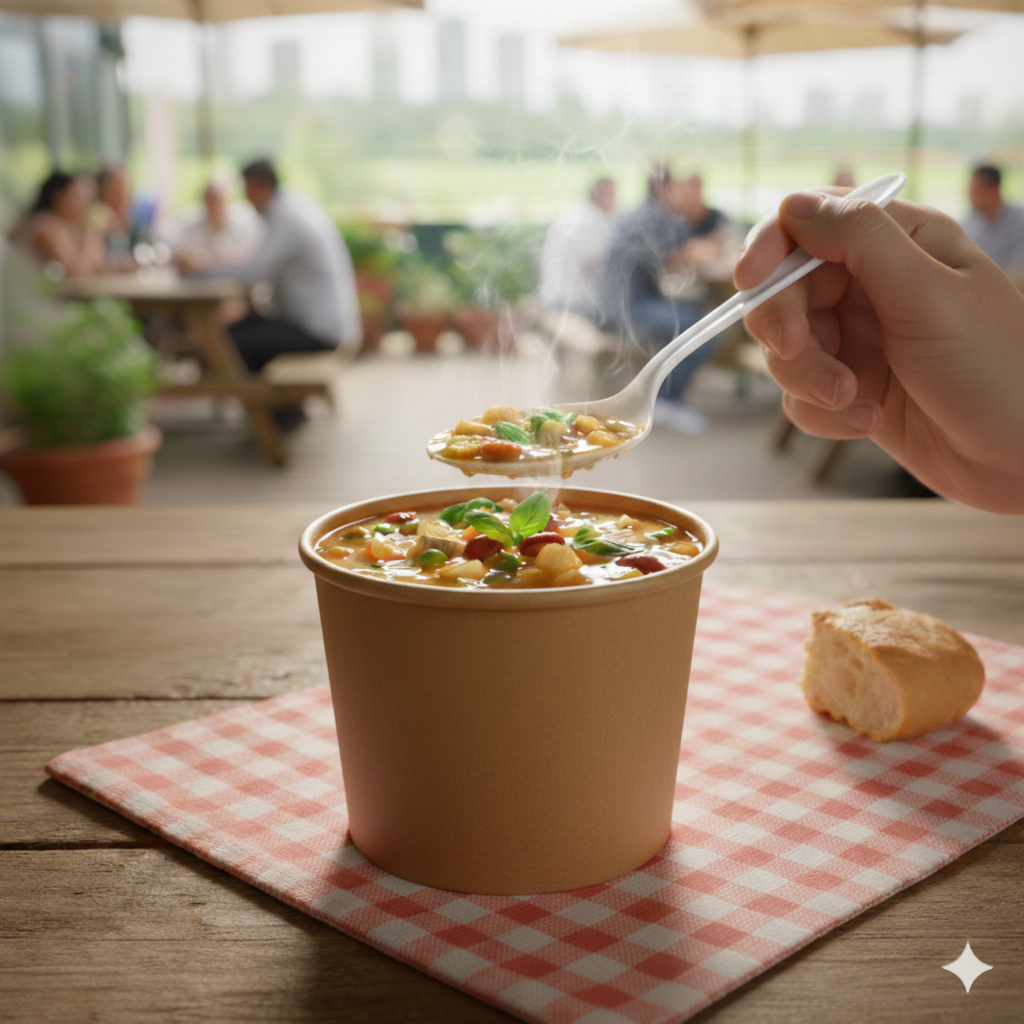Kraft Paper Bowls 16oz - علب كرتون دائري 16 اونص كرافت