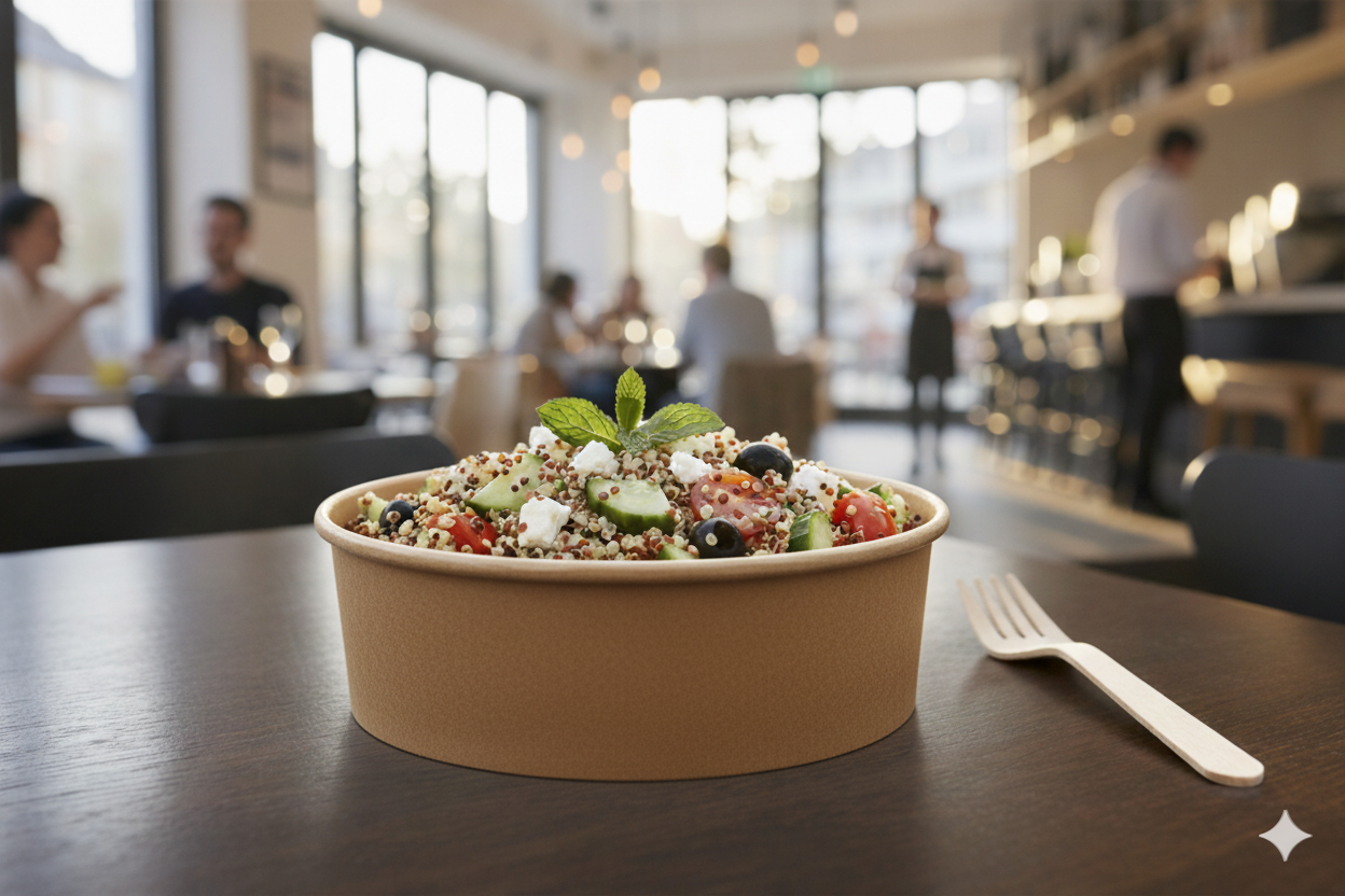 Kraft Paper Bowls 20oz - علب كرتون دائري 20 اونص كرافت