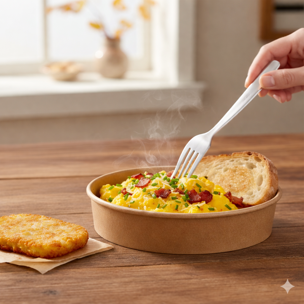 Kraft Paper Bowls 24oz wide - علب  كرتون دائري 24 اونص كرافت عريض