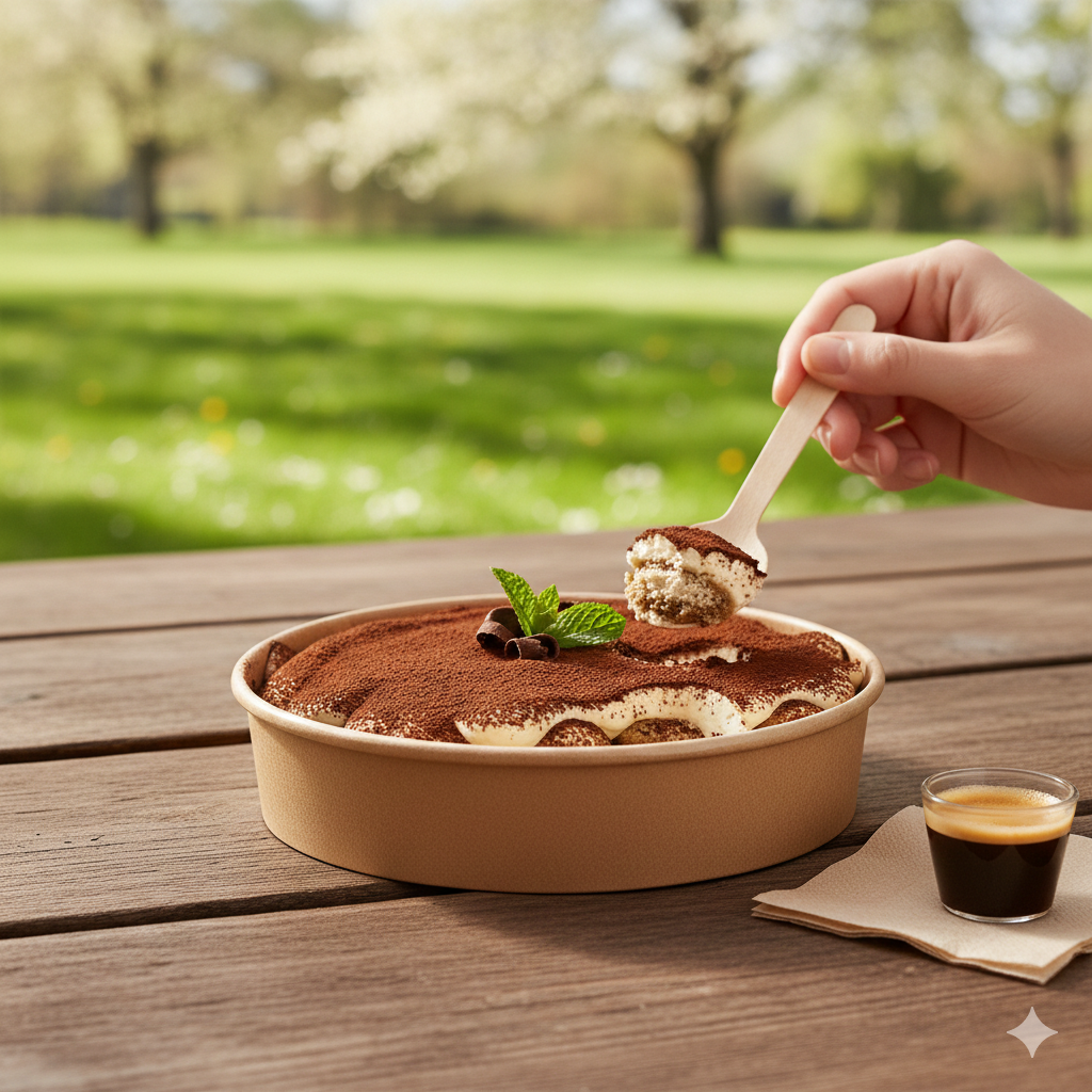 Kraft Paper Bowls 24oz wide - علب  كرتون دائري 24 اونص كرافت عريض