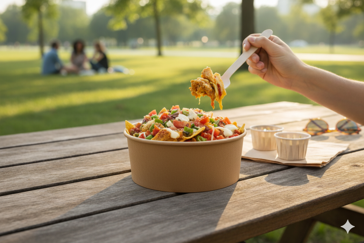 Kraft Paper Bowls 40oz - علب  كرتون دائري 40 اونص كرافت 