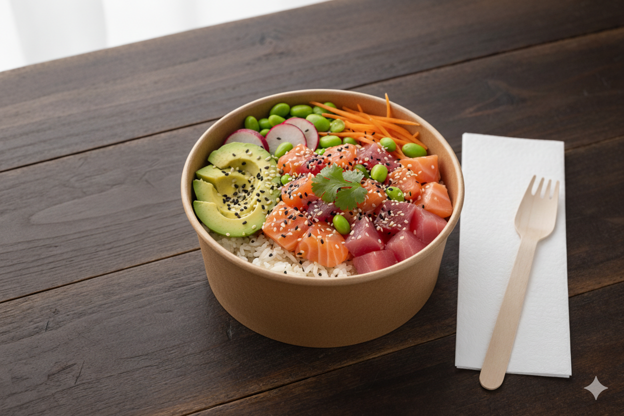 Kraft Paper Bowls 40oz - علب  كرتون دائري 40 اونص كرافت 