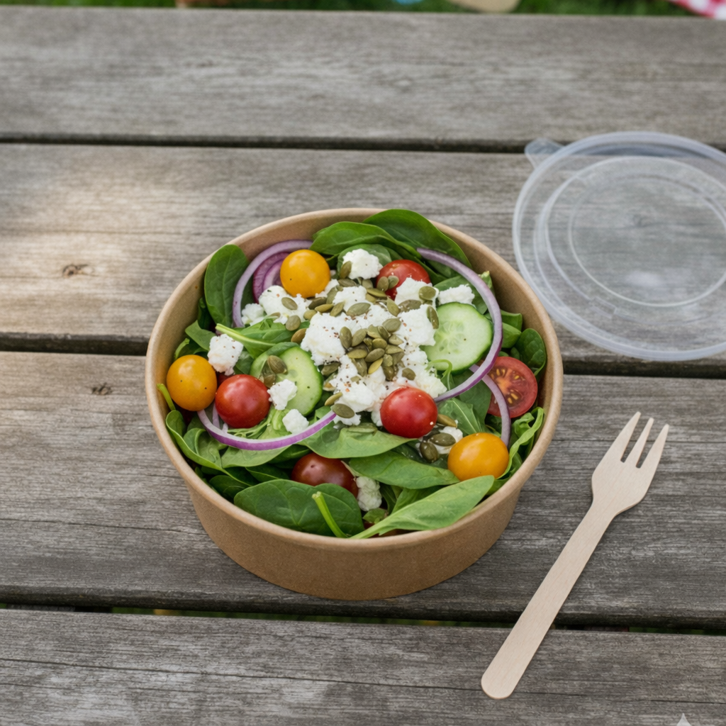Kraft Paper Bowls 8oz - علب كرتون دائري 8 اونص كرافت