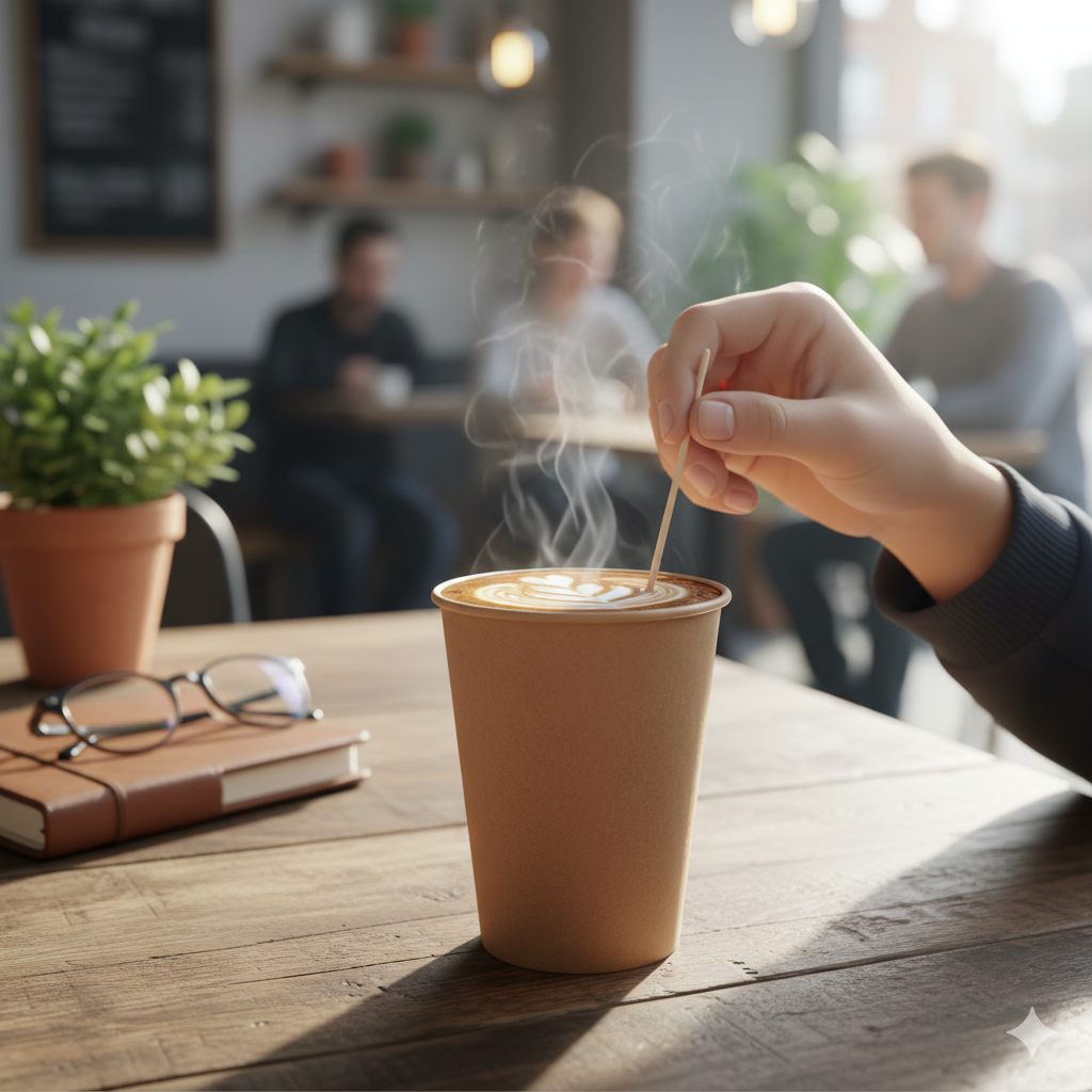 Kraft Single Wall Paper Cups 12oz - كاسات ورقية كرافت 12 اونص