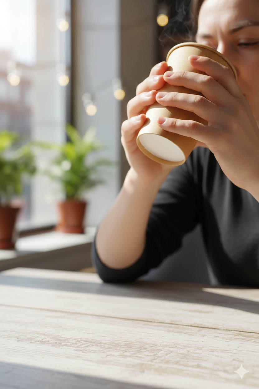 Kraft Single Wall Paper Cups 12oz - Tall  كاسات ورقية كرافت 12 اونص- طويل