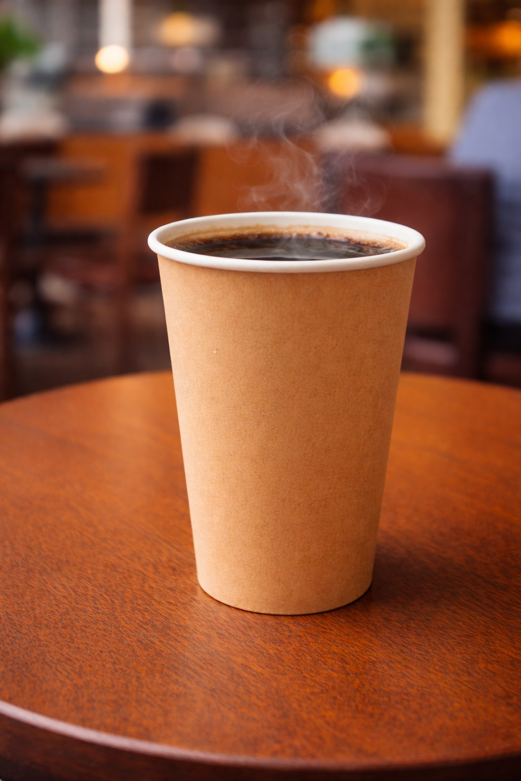 Kraft Single Wall Paper Cups 12oz - Tall  كاسات ورقية كرافت 12 اونص- طويل