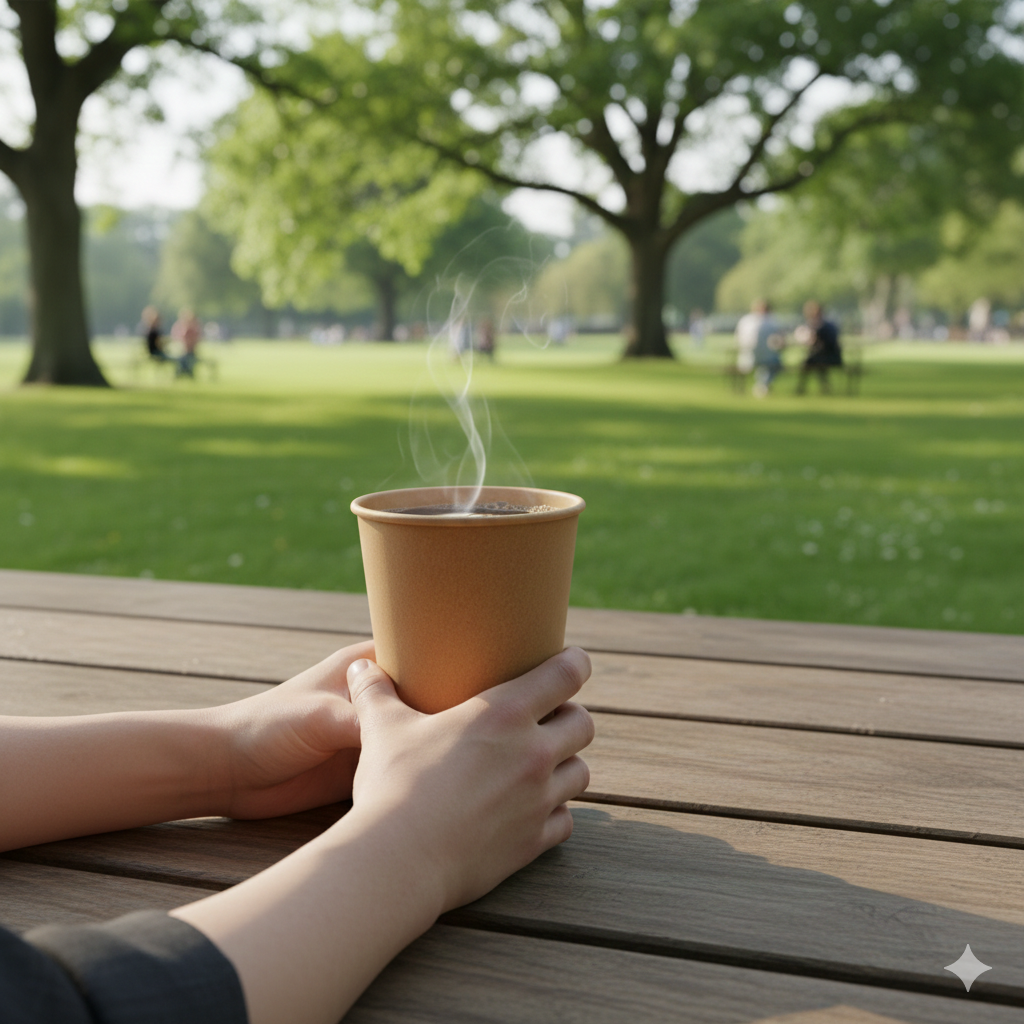 Kraft Single Wall Paper Cups 16oz - كاسات ورقية كرافت 16 اونص