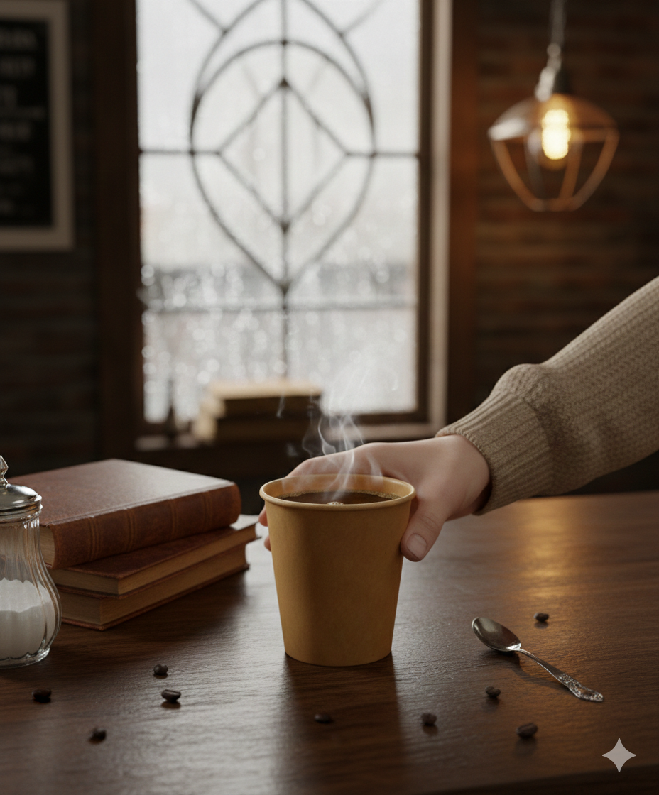Kraft Single Wall Paper Cups 8oz - كاسات ورقية كرافت 8 اونص