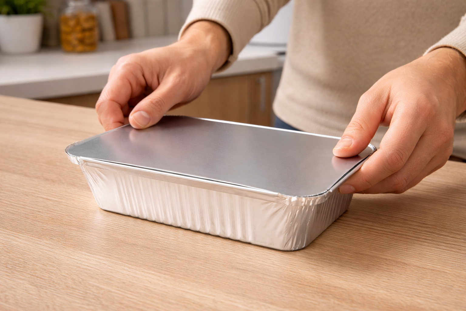 Lids For Aluminum Rectangle Containers ERZ 20  - غطاء علب المنيوم مستطيل - ERZ 20 - 1 