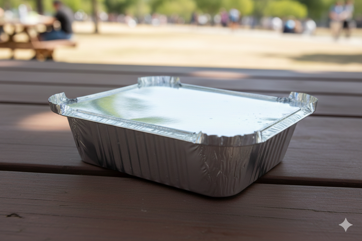Lids For Aluminum Square Containers SRZ 15  - غطاء علب المنيوم مربع  - 1