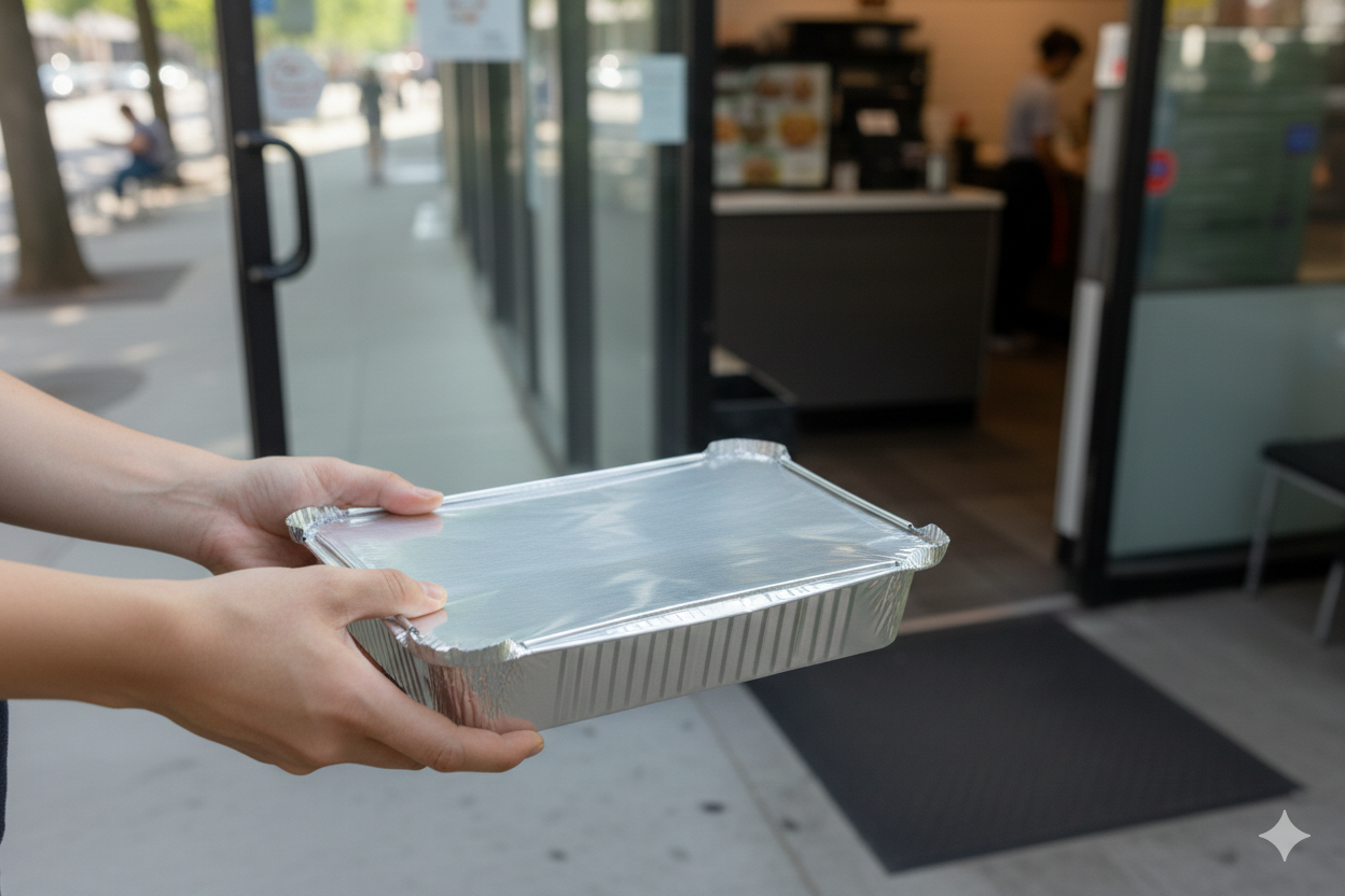 Lids For Aluminum Square Containers SRZ 22  - غطاء علب المنيوم مربع -2 