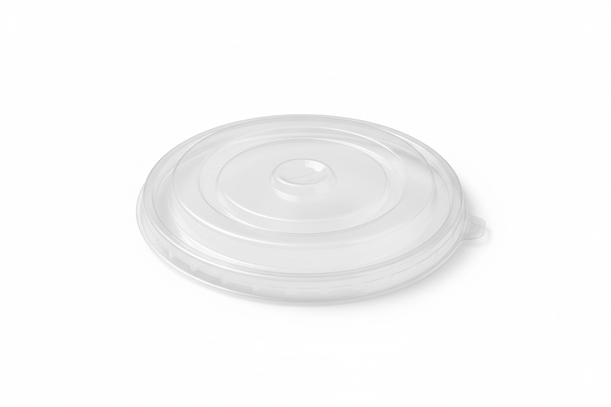 PET Lids for Paper bucket for 85/105, 130 &170 oz - غطاء هرمي لسطول الدجاج ال85-105-130-170 اونص شفافية عالية PET