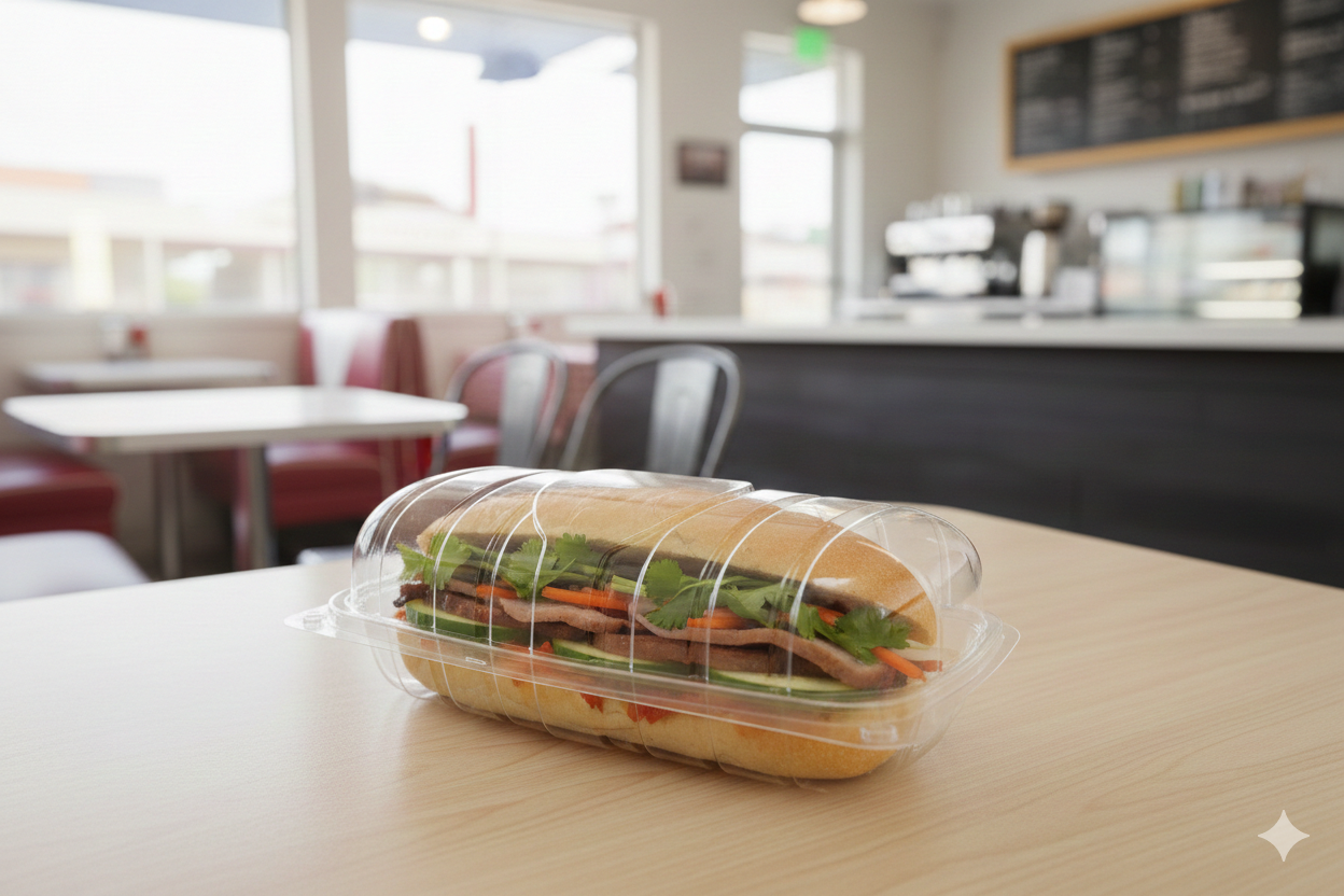 علب بلاستيك هوت دوغ شفاف بغطاء متصل (صغير، كبير)
PET Hotdog Hinged Containers (S,L)