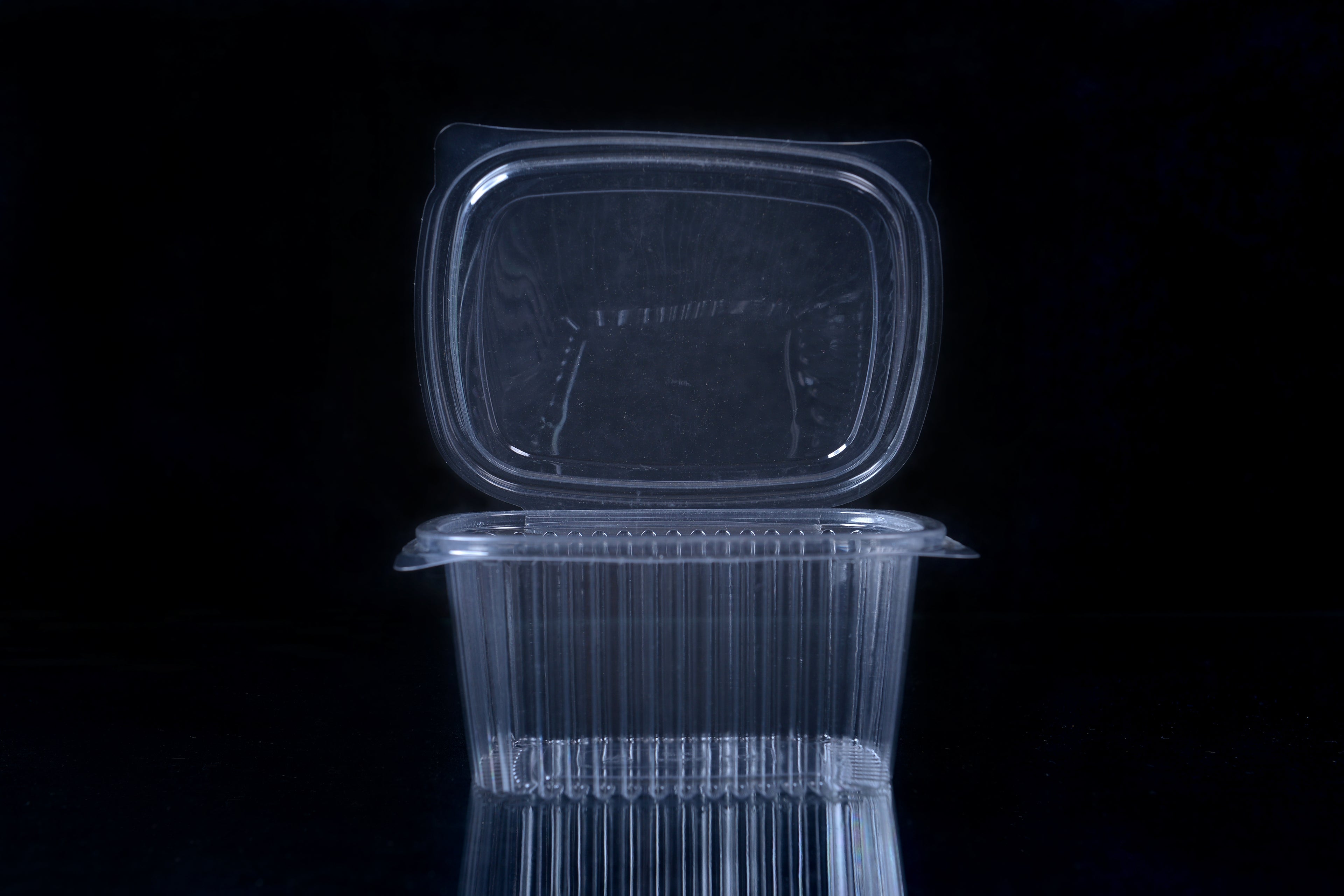 علب بلاستيك PET مستطيلة شفافة مع غطاء متصل  ARZ 918
PET Plastic Rectangle Hinged Containers ARZ 918