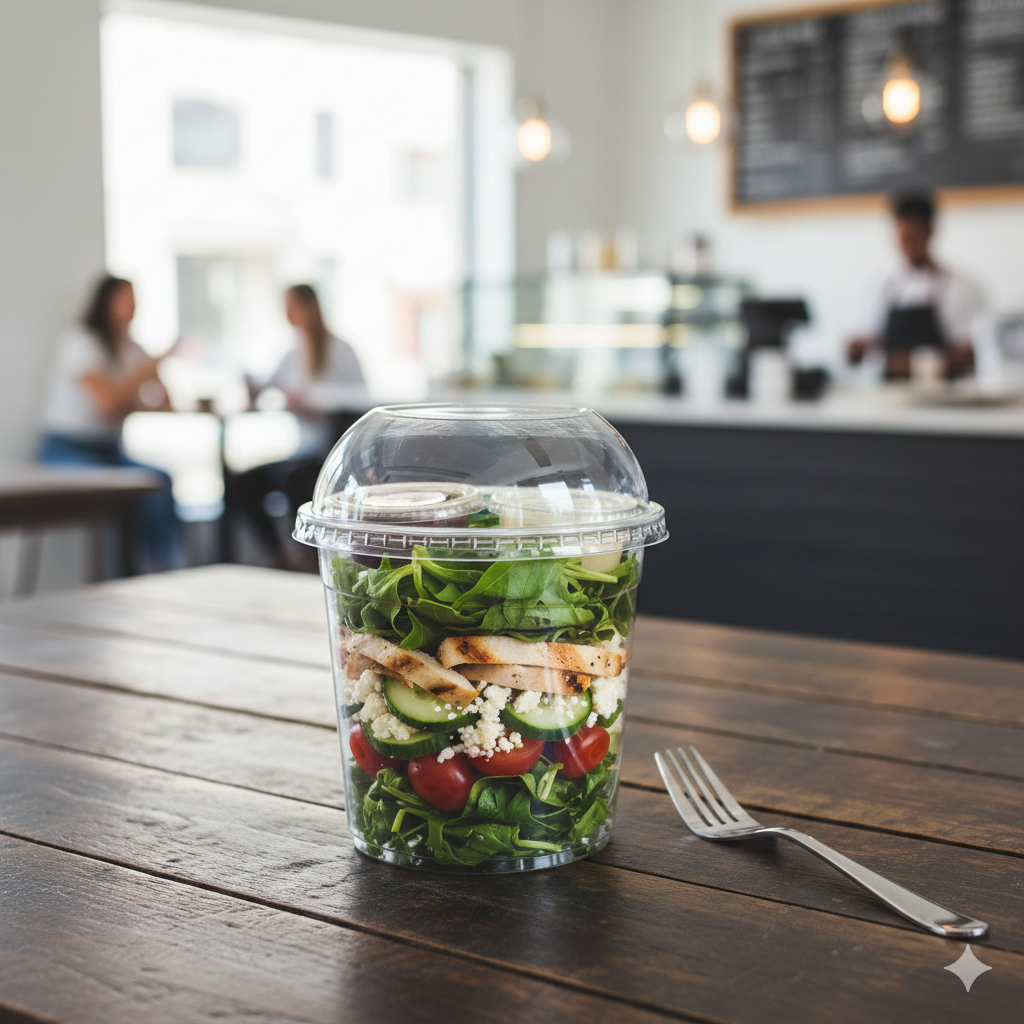 علب بلاستيكية دائرية (DELI) 
PET Round Deli Plastic Containers 32oz