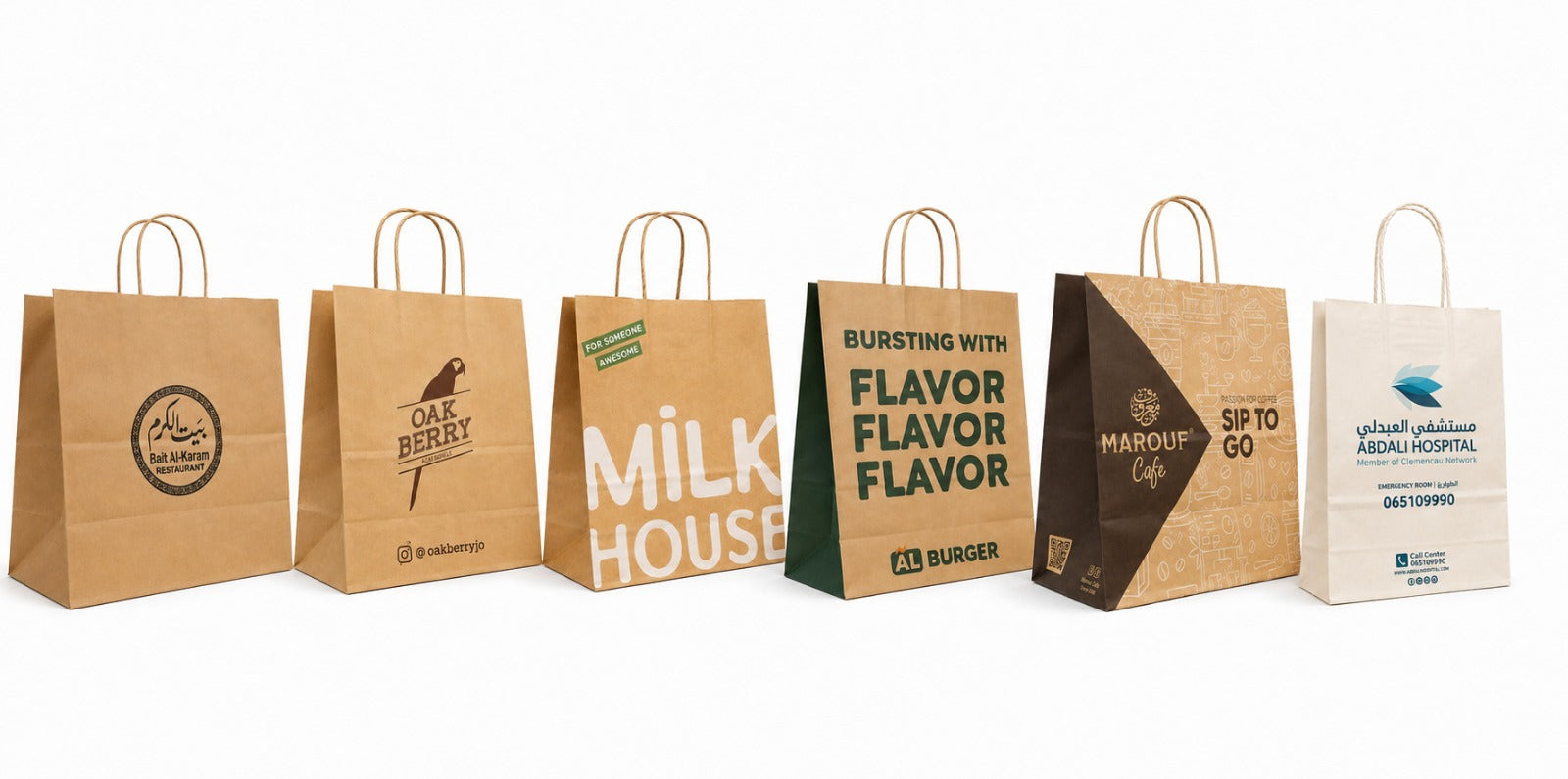 Customized Paper Bags with Handles