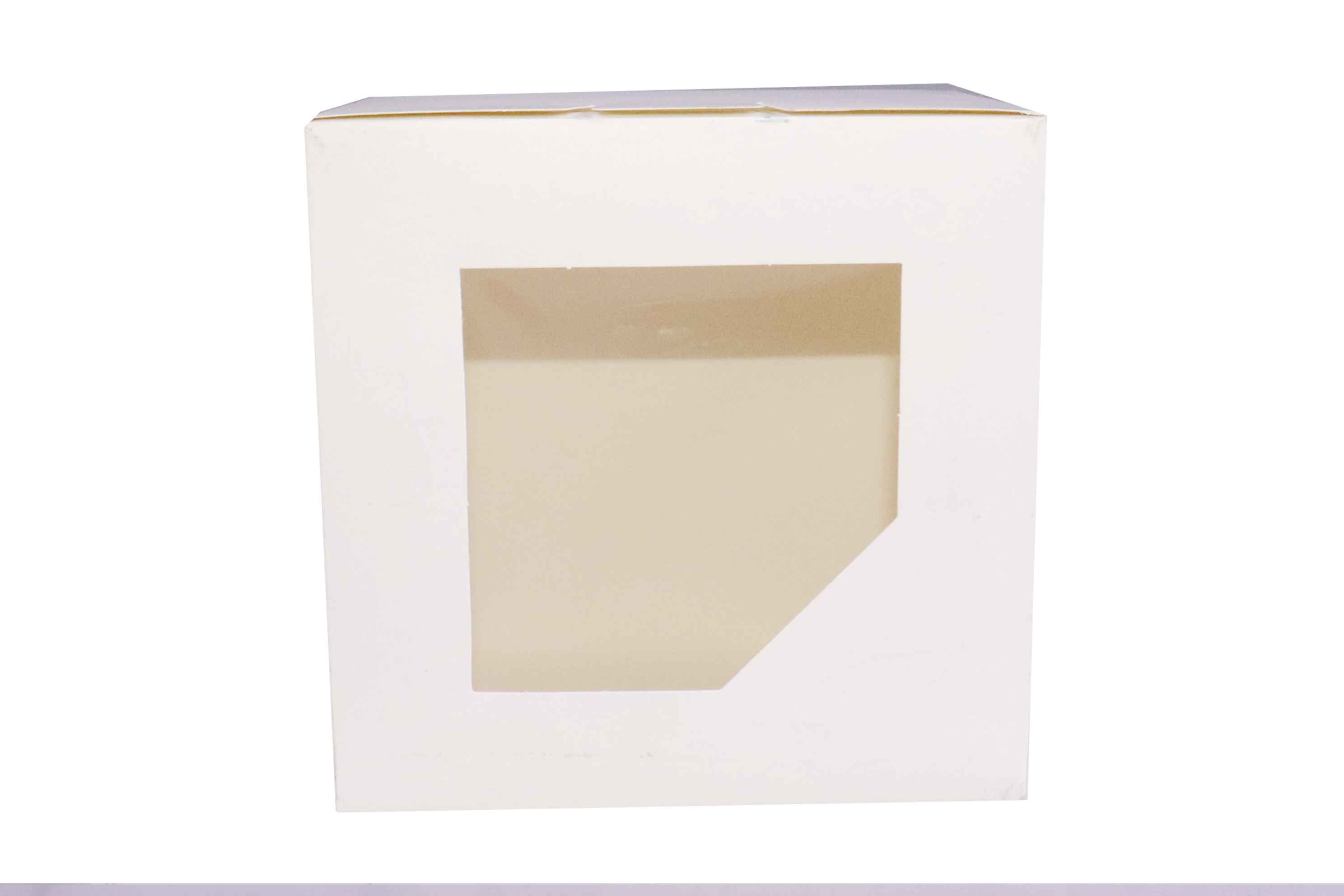 White Paper Cake Boxes with Windows (5 sizes)
