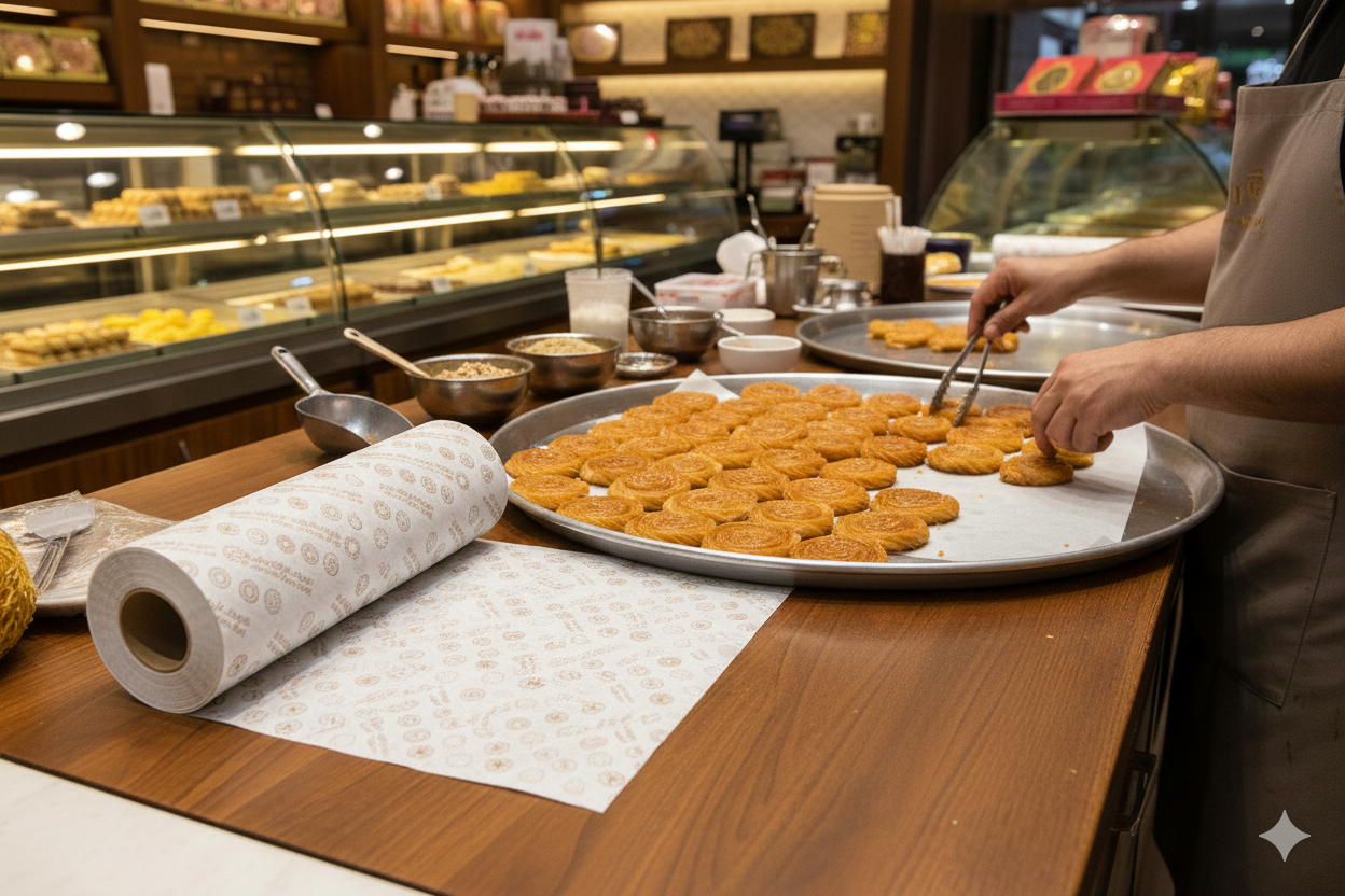 لفائف ورقية بتصميم عام للحلويات 50/70 سم