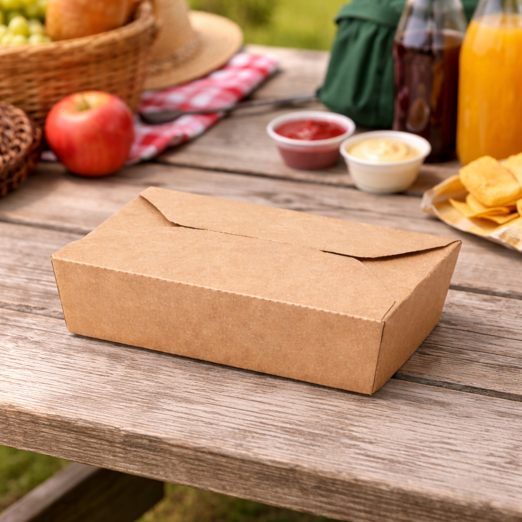 Paper Takeaway Boxes Size 8 - علب ورقية للوجبات الجاهزة قياس 8